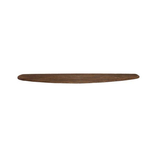 Polica od masivnog manga u tamnoj prirodnoj boji 80 cm Ginosu – Light & Living