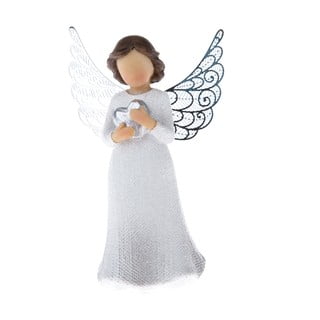 Figurica anđela sa srcem Dakls, visine 12 cm