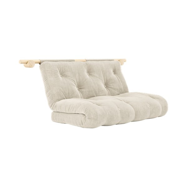 Krem sklopiva sofa od samta 135 cm Hooked – Karup Design