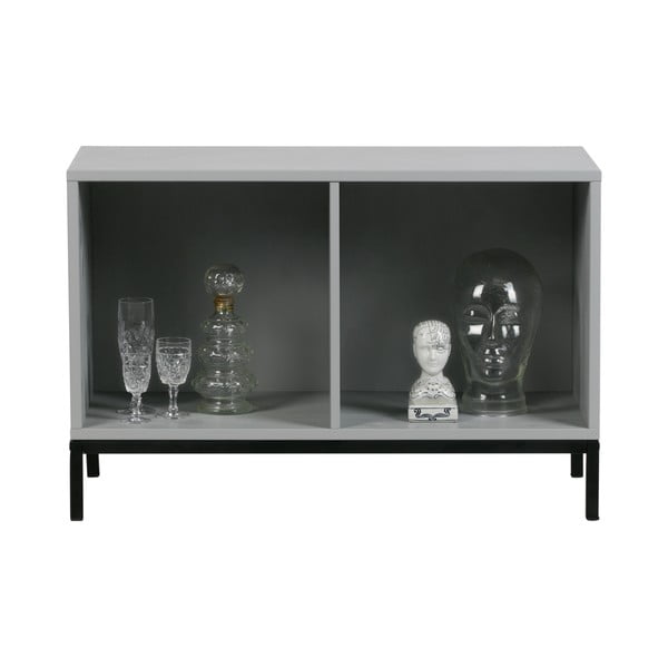 Siva modularna biblioteka od masivnog bora 81x41 cm Vt – vtwonen-image-4