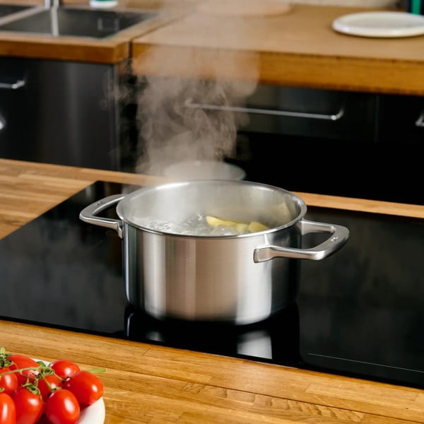 Kastrola od nehrđajućeg čelika s poklopcem prikladna za indukcijsko kuhalo 4 l Lucca 3.0 – FABINI-image-1