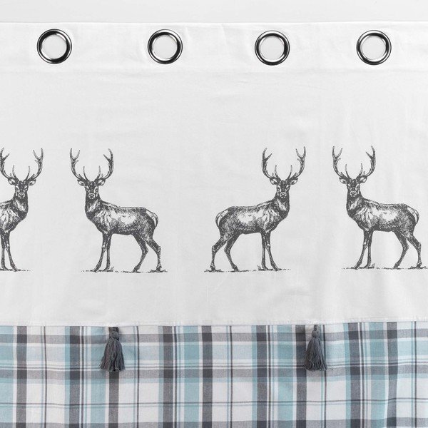 Bijela/plava zavjesa 140x240 cm Megeve – douceur d'intérieur-image-3