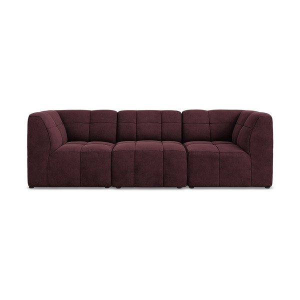 Bordo baršunasti sofa 255 cm Aloha – Makamii-image-2