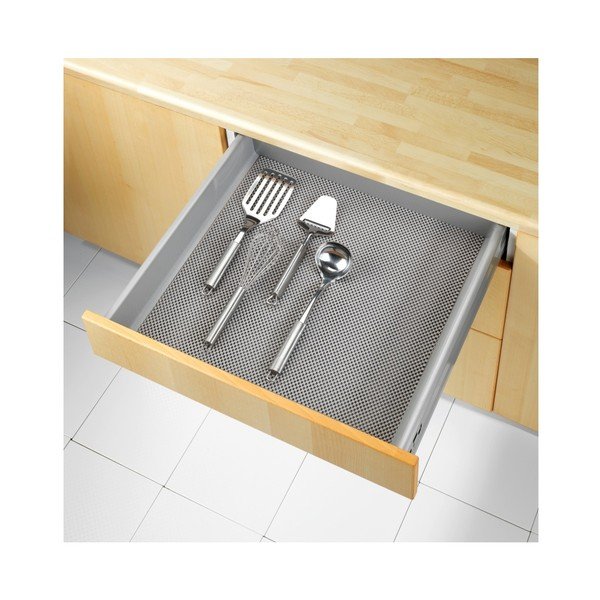 Siva protuklizna podloga za ladicu Wenko Anti Slip Mat 380, 150 x 50 cm-image-1