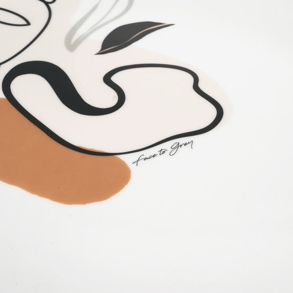 Keramički tanjur za posluživanje VDE Tivoli 1996 Face to Grey, 38 x 27,5 cm-image-2