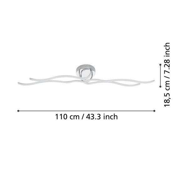 LED stropna svjetiljka u srebrnoj boji 16x108,5 cm RONCADE – EGLO-image-2