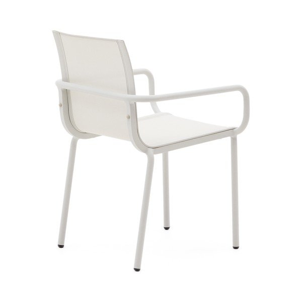 Bijela metalna vrtna stolica Galdana – Kave Home-image-3