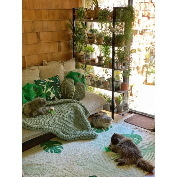 Zeleni/krem periv/ručno rađen pamučan dječji tepih 140x200 cm Tropical Green – Lorena Canals-image-3