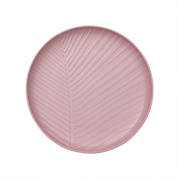 Bijelo-ružičasta porculanska ploča Villeroy & boch list, ⌀ 24 cm