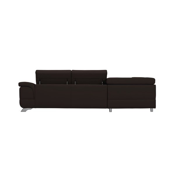 Tamnosmeđi kutni kauč na razvlačenje Windsor &amp; Co Sofas Gamma, lijevi kut-image-2
