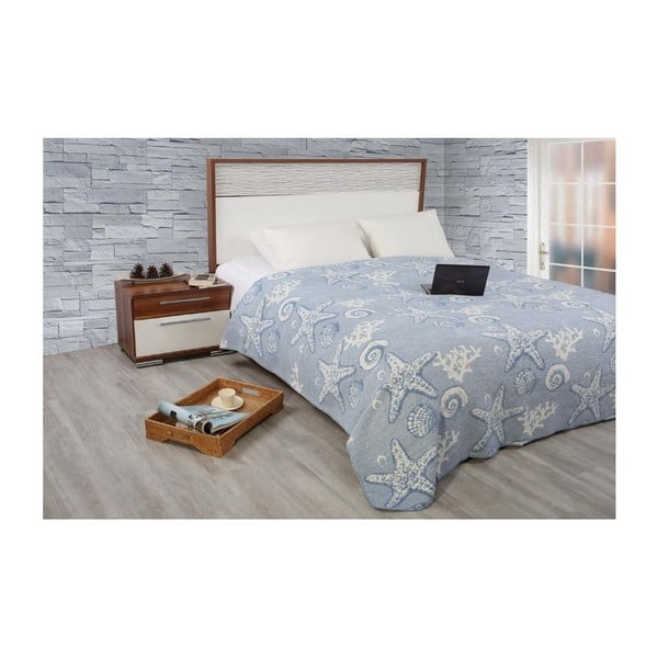 Pamučni prekrivač za bračni krevet Dinarsu Sandy, 220 x 200 cm