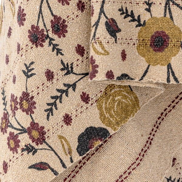 Smeđa deka od recikliranog pamuka 130x160 cm Eydis – Bloomingville-image-3