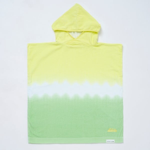 Žuto-zeleni pamučni dječji ručnik 70x70 cm Terry - Sunnylife