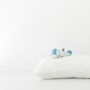 Dječja bijela lanena jastučnica Linen Tales Nature 40 x 60 cm