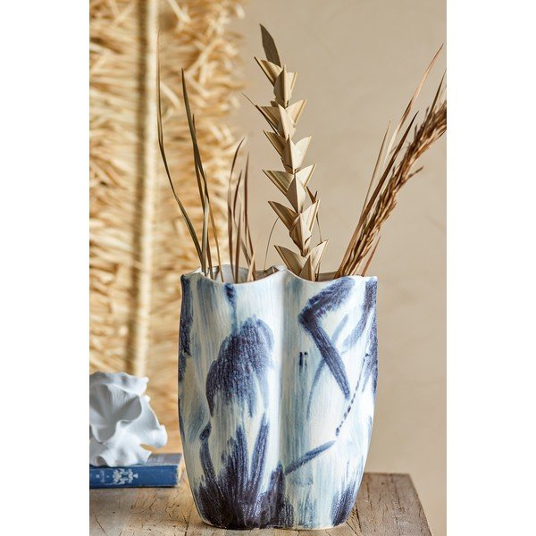 Crno-bijela vaza od kamenine (visina 37 cm) Elira – Bloomingville-image-1