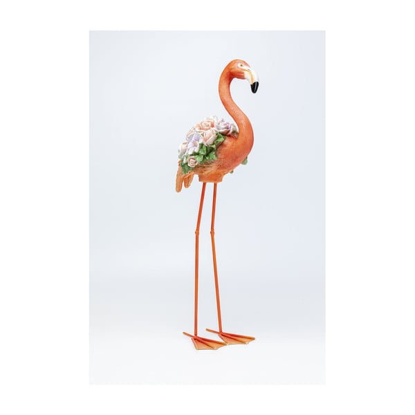 Narančasti ukras Kare Design Flamingo, visina 75 cm