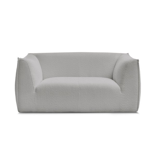 Svijetlo siva sofa od bouclé tkanine 170 cm Giorgia – Bobochic Paris