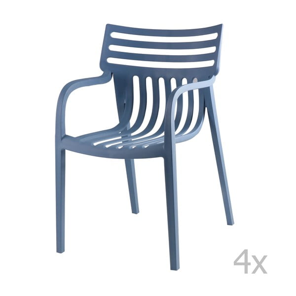 Set od 4 plave blagovaonske stolice sømcasa Rodie