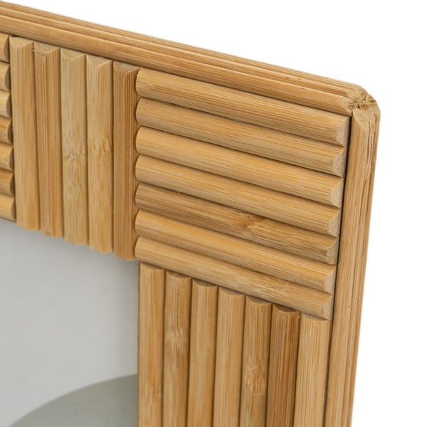 Bambusov stojeći okvir u prirodnoj boji 23x28 cm – Casa Selección-image-2