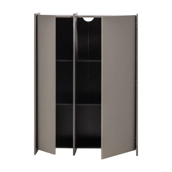 Sivi ormarić u dekoru jasena 102x140x44 cm Brock – WOOOD-image-2