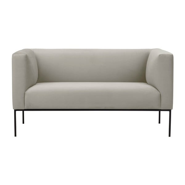 Bež baršunasta sofa Windsor & Co Sofas Neptune, 145 cm
