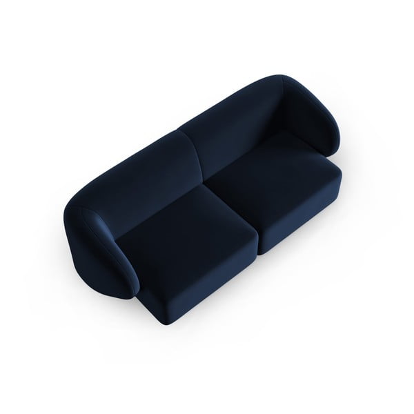 Plava baršunasti sofa 188 cm Paolo – Milo Casa-image-1