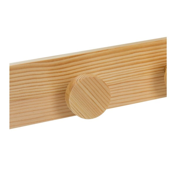 Zidna vješalica od masivnog bora u prirodnoj boji 40 cm Anillos – Casa Selección-image-2