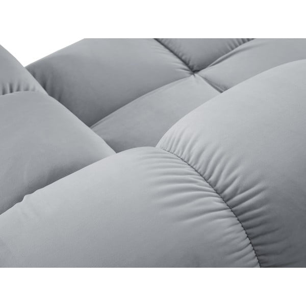 Svijetlo plava baršunasta sofa 282 cm Bellis – Micadoni Home-image-1