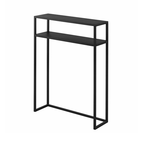 Crni metalni pomoćni stol 18x60 cm Tower – YAMAZAKI