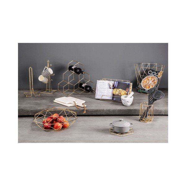 Metalni držač kuhinjskih ručnika u zlatnoj boji ø 15 cm Vertex – Premier Housewares-image-2