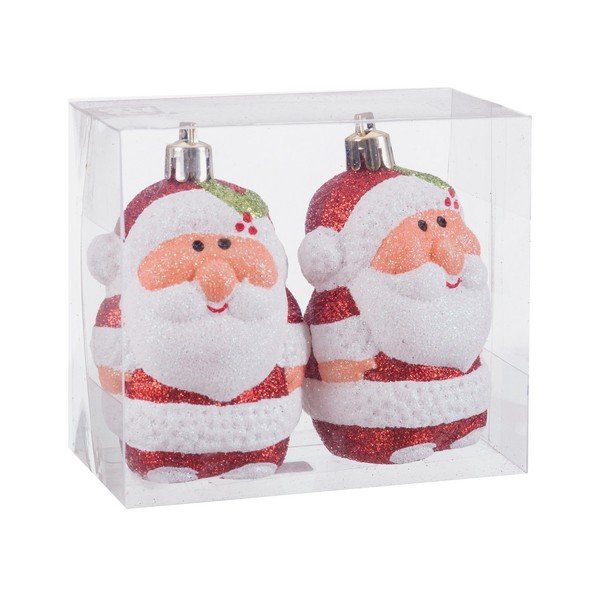 Ukrasi za božićno drvce u setu 2 kom ø 5 cm Santa Claus – Casa Selección