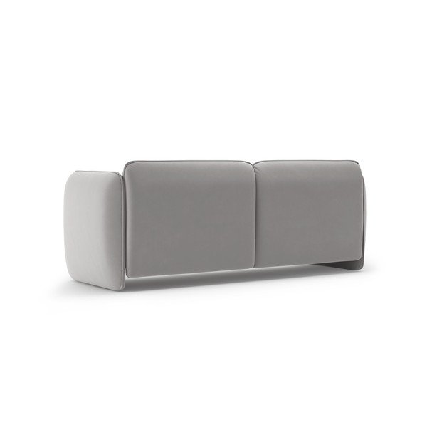 Svijetlo siva baršunasti sofa 204 cm Georgia – Micadoni -image-3