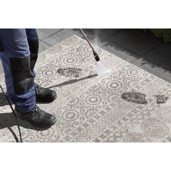 Sivo-bijeli vanjski tepih Ragami krug, 80 x 150-image-2