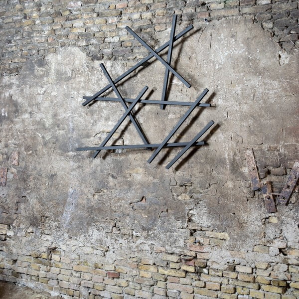 Crna metalna zidna vješalica 79 cm Matches – Spinder Design-image-4