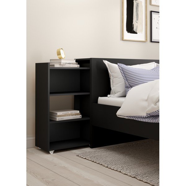 Crno uzglavlje 145x80 cm Naia – Tvilum-image-1