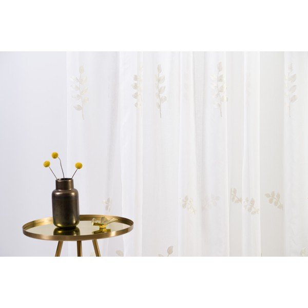 Krem prozirna zavjesa 140x245 cm Melissa – Mendola Fabrics-image-1