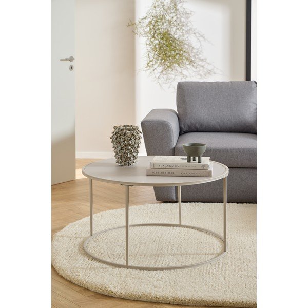 Sivi željezni okrugao stolić za kavu ø 80 cm Seaford – Actona-image-1