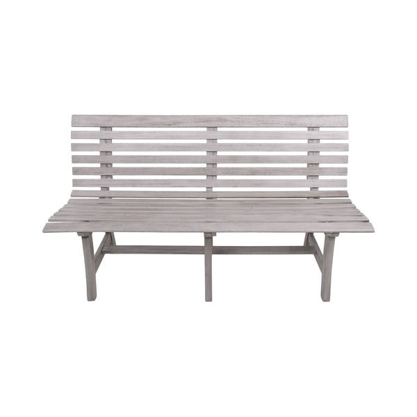 Siva vrtna klupa od masivnog drveta Mandalay – Garden Pleasure-image-2