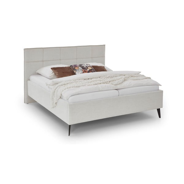 Bež tapecirani bračni krevet bez podnice 160x200 cm Paulo – Meise Möbel-image-4