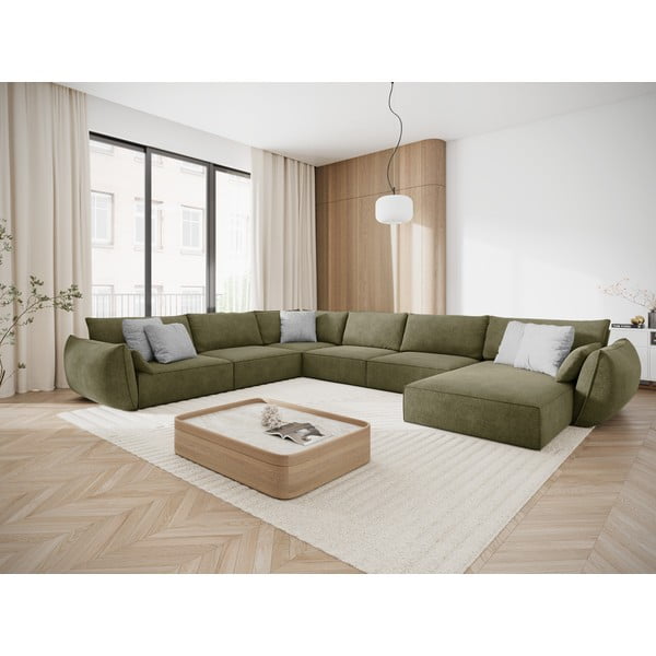 Zelena kutna garnitura (lijevi kut) Vanda - Mazzini Sofas-image-1