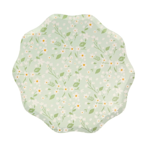 Papirnati jednokratni tanjuri u setu 12 kom Ditsy – Meri Meri-image-2