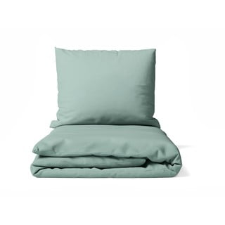 Zelena posteljina za bračni krevet/za produženi krevet od mikrosatena 200x220 cm Basic – Bonami Essentials