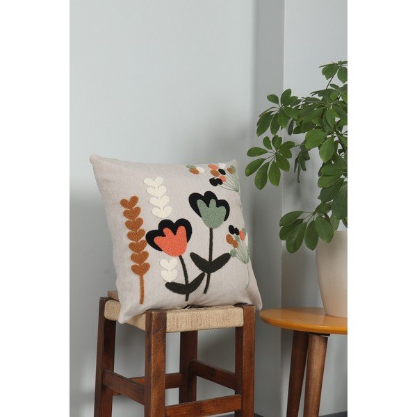 Lanena ukrasna jastučnica 43x43 cm Lale – Mioli Decor-image-2
