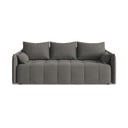 Tamno siva sklopiva/s prostorom za odlaganje sofa 225 cm Moku – Makamii
