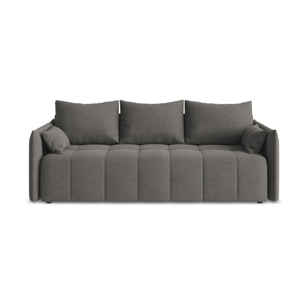 Tamno siva sklopiva/s prostorom za odlaganje sofa 225 cm Moku – Makamii