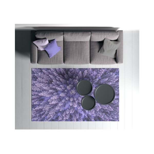Ljubičasti tepih Oyo home Suzzo Flower, 140 x 220 cm