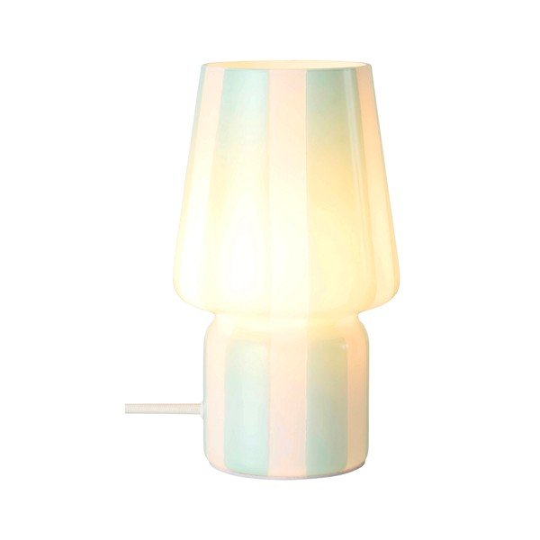 Bijela/plava staklena stolna lampa (visina 21,5 cm) Carlo – Ellos Home-image-3