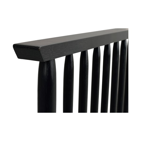 Crno uzglavlje od hrastovine 194x84 cm Riggins - Rowico-image-4