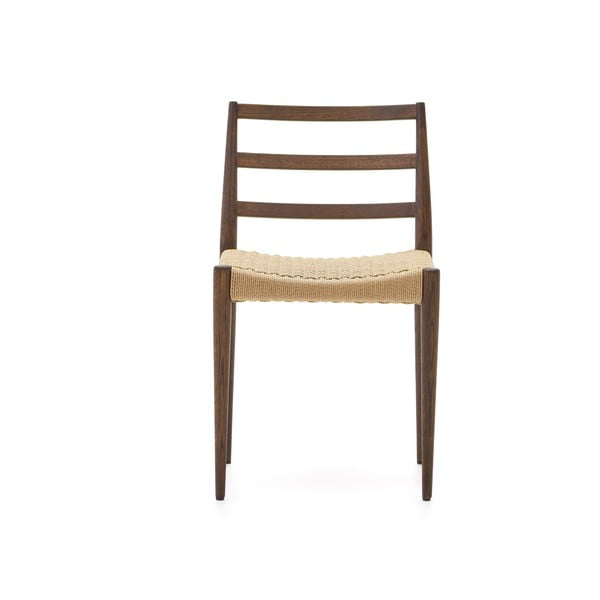 Smeđe/u prirodnoj boji blagovaonske stolice u setu 2 kom od punog hrasta Analy – Kave Home-image-4