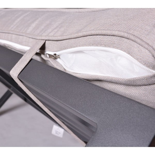 Crno-bež metalna vrtna garnitura za 8 osoba Portland – Rojaplast-image-2